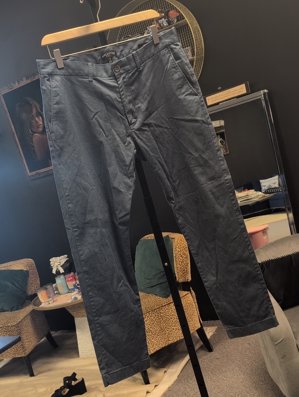 J. Crew Men's Blue Gray Chino Pants